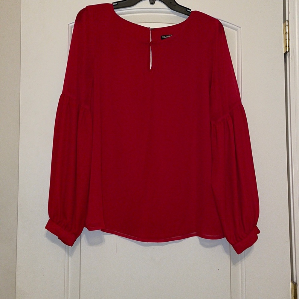 Red long sleeve top!